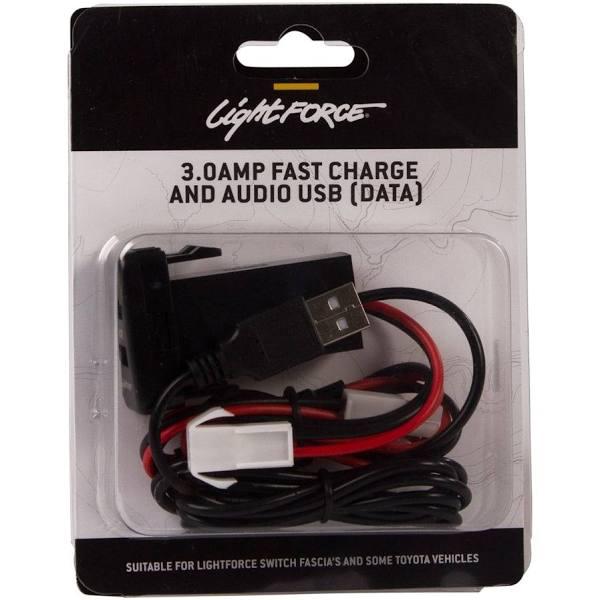 Lightforce CBUSBTYDC USB Passthrough and Charger to Suit Toyota