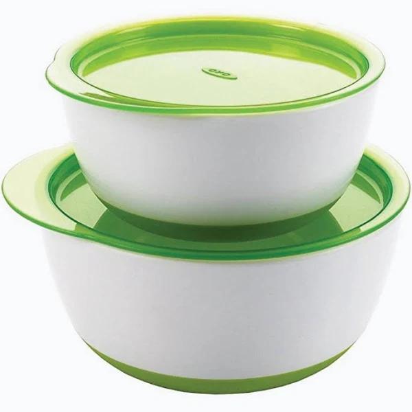 OXO Tot Small and Large Bowl Set (Green)