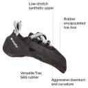 Evolv Phantom Climbing Shoes Black / White US 7.5