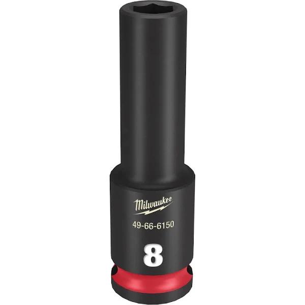 Milwaukee Shockwave 3/8" Drive 8mm Deep 6 Point Impact Socket 49666150 by Autoelec