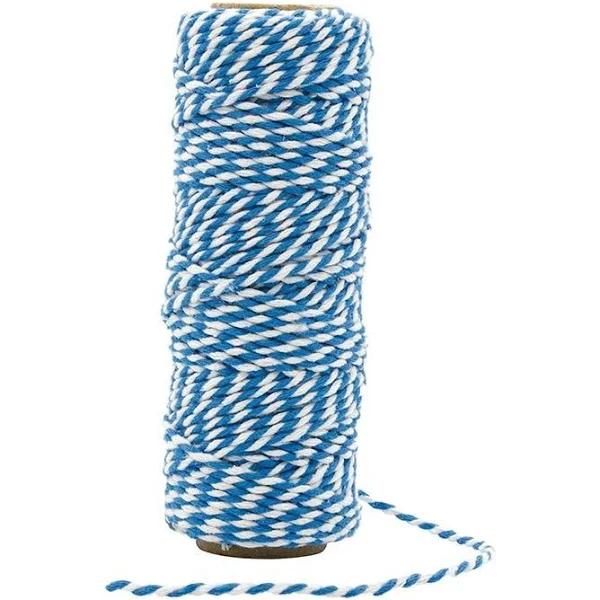 Craft Perfect - Striped Bakers Twine French Blue