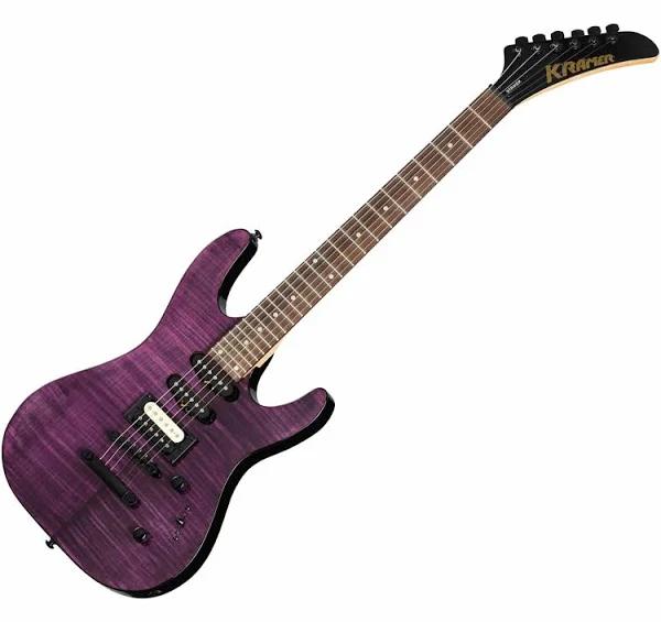 Kramer Striker Figured HSS Stoptail Transparent Purple