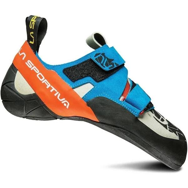 La Sportiva Men&s Otaki Climbing Shoe - 43 - Blue / Flame