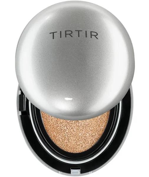 TIRTIR Mask Fit Aura Silver Cushion Foundation | Semi-glow Finish, Natural Coverage, Moisturizing, Lightweight, Korean Cushion Foundation, Pack of 1 (