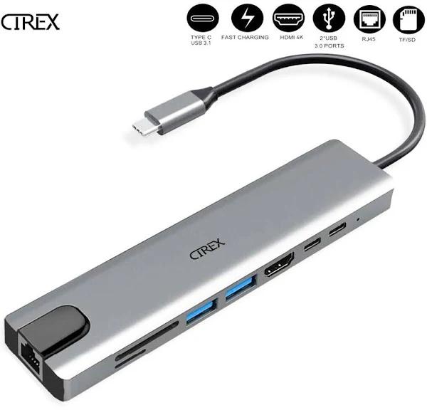 Usb C Hub Type-c To Usb 3.0 4k Hdmi Sd/tf Pd Port Thunderbolt Macbook