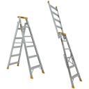 Gorilla DM006-PRO - 1.8-3.2m 150kg Pro-Lite Industrial Aluminium Double Sided Dual Purpose Ladder