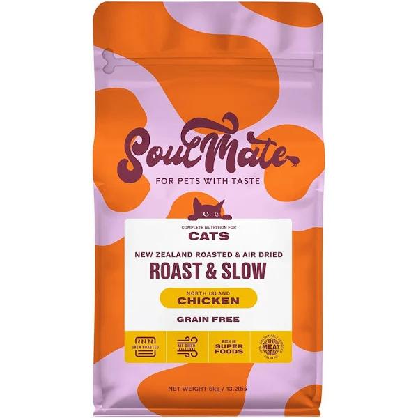 Soulmate Roast & Slow Baked and Air Dried North Island Chicken Dry Cat Food - 6kg