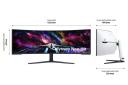 Samsung 57" Odyssey Neo G95Nc Curved QLED Duhd Gaming Monitor (57"; White)