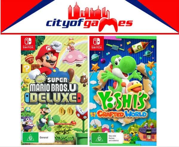 Super Mario Bros. U Deluxe & Yoshi's Crafted World Bundle Switch In