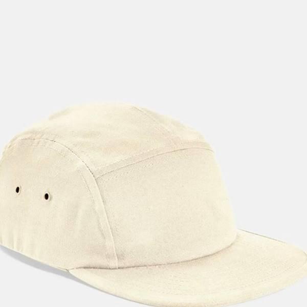 Beechfield 5 Panel Canvas Cap Natural One Size