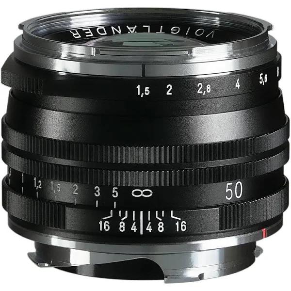 Voigtlander Nokton Vintage Line 50mm f/1.5 Aspherical II VM Multi-Coated Lens, Black