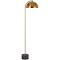 Ortez Floor Lamp Antique Gold Terrazzo Black Iron - Ortez FL-BKTRZAG