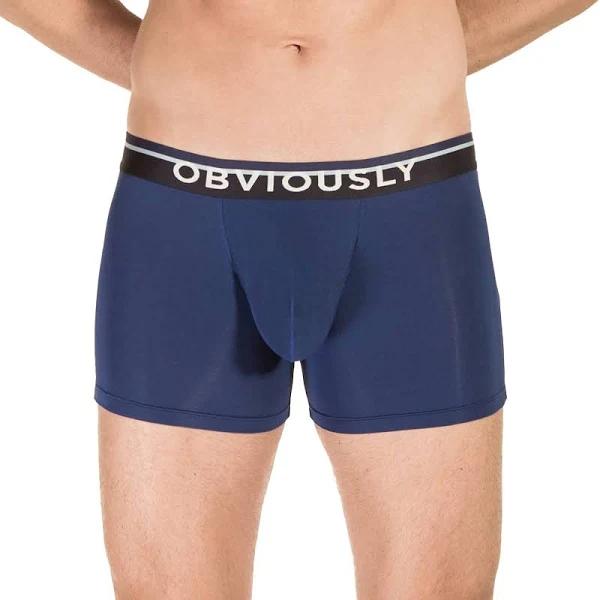 Obviously PrimeMan Boxer Brief 3 Inch Leg A00 Navy