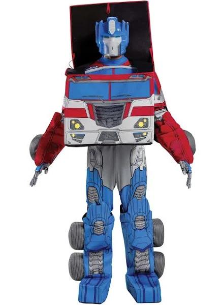 Transformers Adult Optimus Prime Converting Costume | Adult | Mens | Blue/Red/Gray | M | Disguise Limited