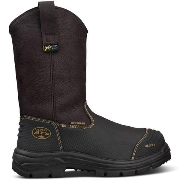 Pull On Waterproof Riggers Boot - Brown 14 AU/UK (15 US)