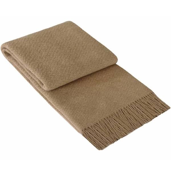 Soho Throw - Wool Blend - Tan