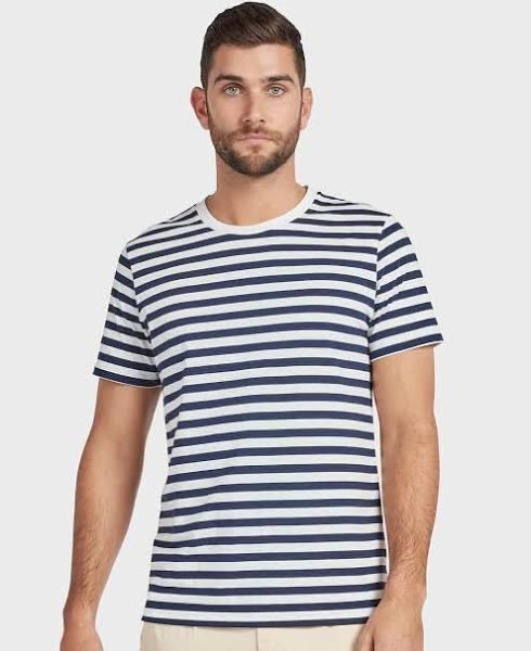 Academy Brand Stripe Blizzard Wash Tee XXL Navy AU458594