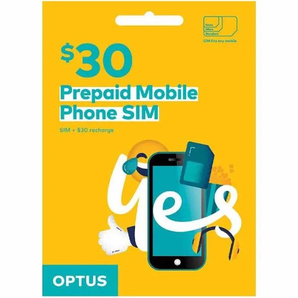 Optus Prepaid Sim Card Starter Kit Pack