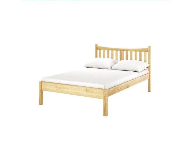 Dahlian Solid Pine Timber Bed Frame - Double Natural - Size: Double