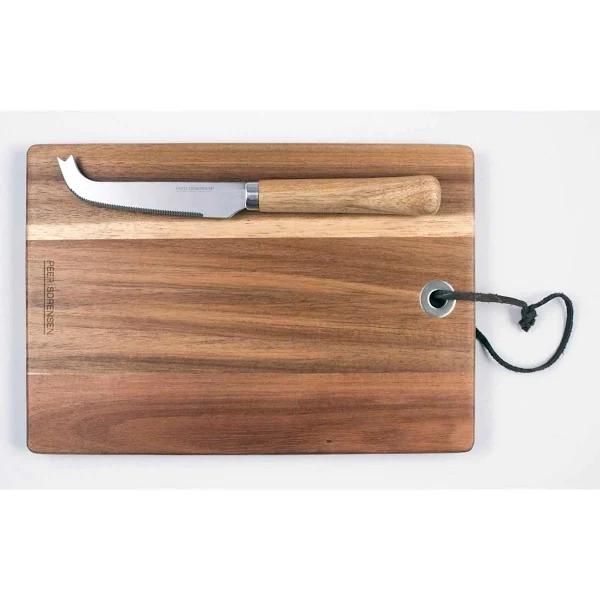 Peer Sorensen Rectangle Cheese Board with Knife Acacia