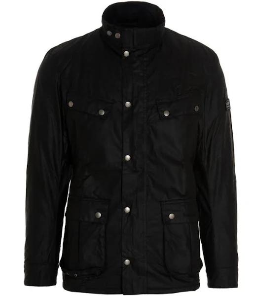 Barbour International Duke Wax Jacket Black