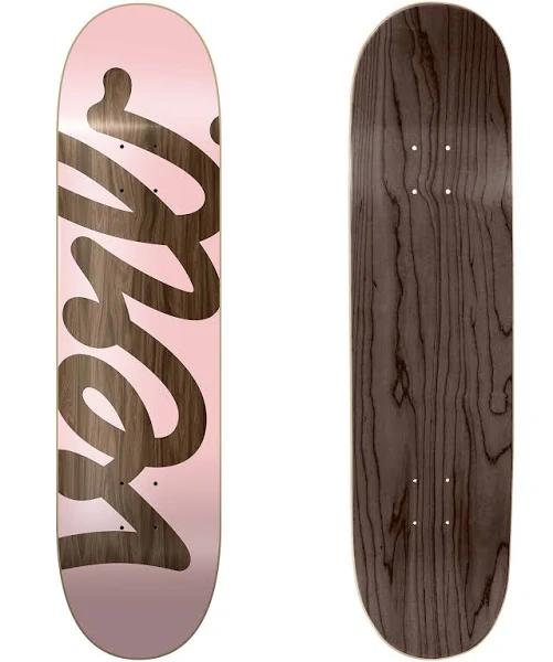 Verb Script Skateboard Deck - Pink 7.75