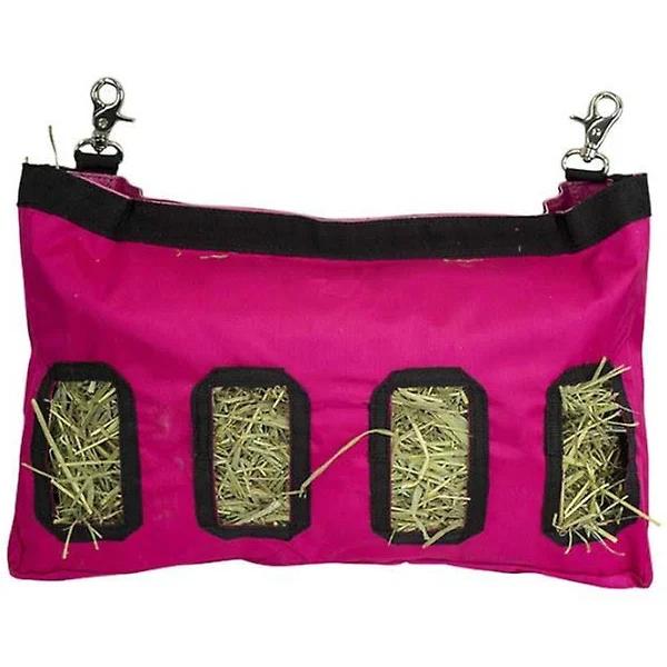 Hanging Hay Storage Feeder Bag For Guinea Pigs, Rabbits, Hamsters - Purple - 4 Holes - AfterPay & zipPay Available