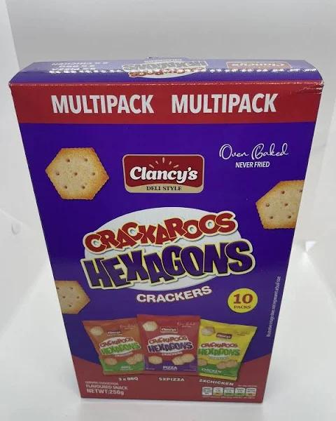 Clancy’s Deli Style Multipack Crackaroos Hexagons Cracker