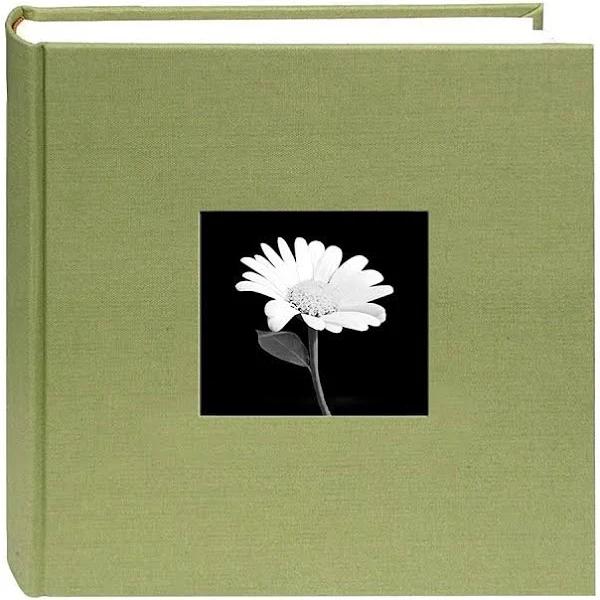 Pioneer Cloth Photo Album w/Frame 9"x9" Sage Green