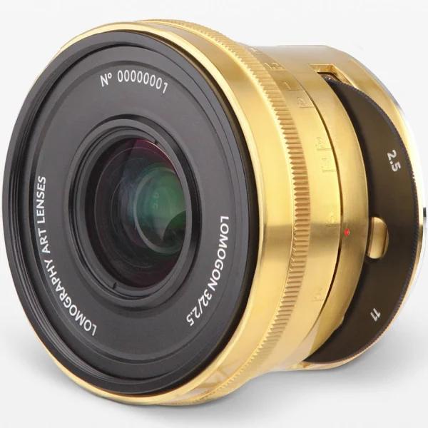 Lomography Lomogon 32mm F2.5 Lens Brass For Nikon F Mount #Z310N