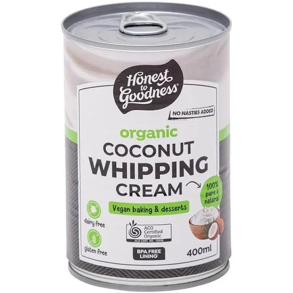 Honest to Goodness Organic Coconut Whipping Cream, 400 ml