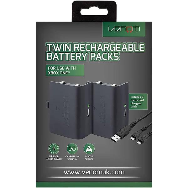 Venom Twin Rechargeable Battery Packs Xbox One