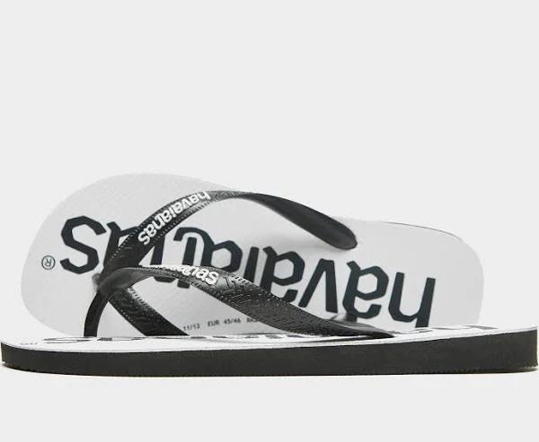 Havaianas Top Logo White/Black. Size 37/38