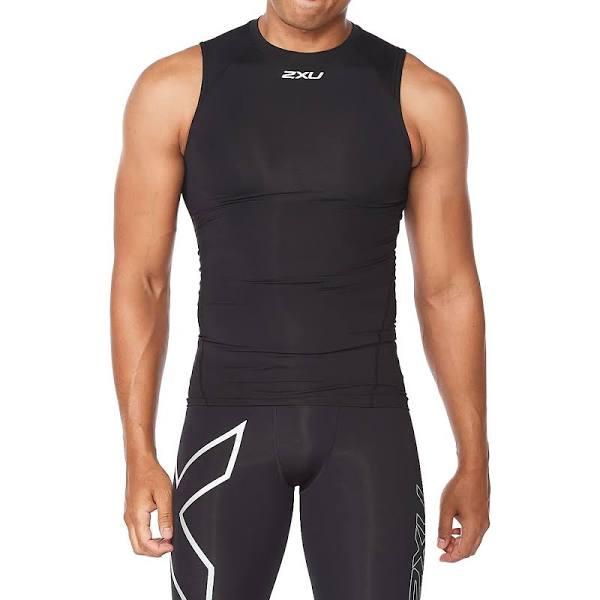 2XU Core Compression Sleeveless - Black/Silver - M