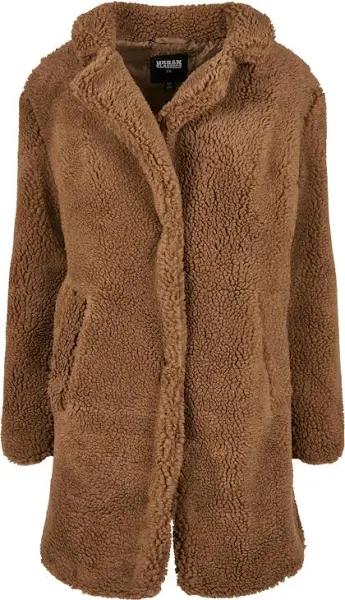 Urban Classics Oversized Sherpa Jacket Brown XS Woman