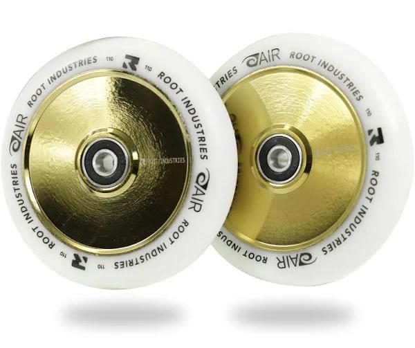 Root Industries - 110mm Air Wheels - White/Gold Rush