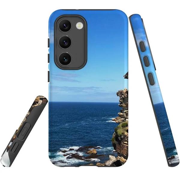 for Samsung Galaxy S23+ Plus Case Shielding Cover, Ocean Cliffs