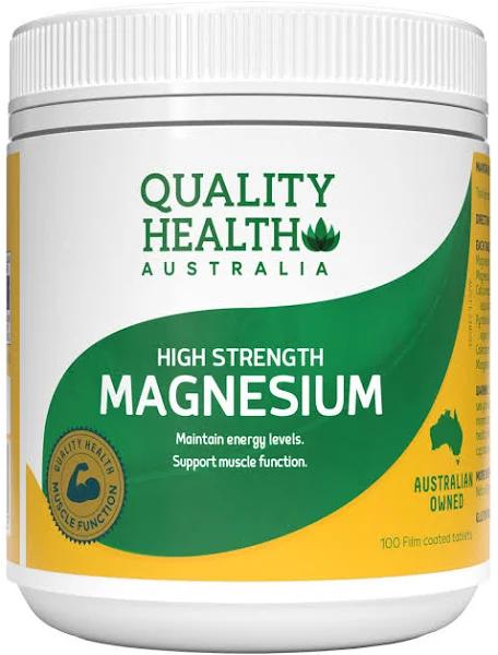 Quality Health High Strength Magnesium 100 Tablets