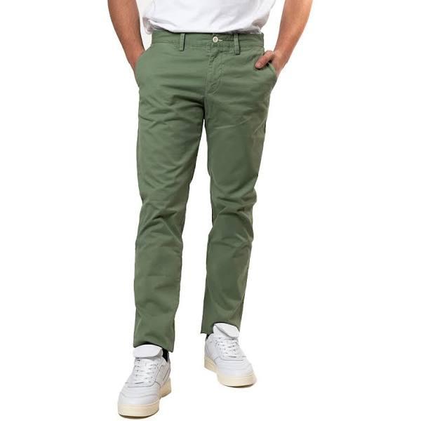 Hallden Slim Fit Sunfaded Chinos 40 / Kalamata Green / Green