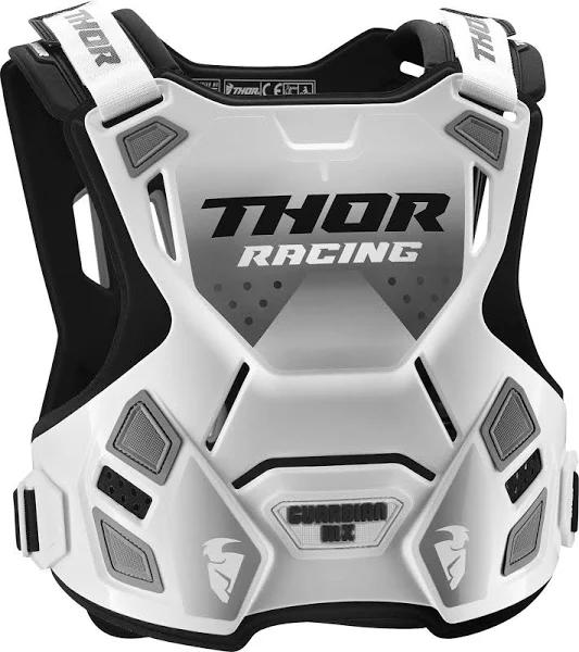 Thor Guardian MX Youth Chest Protector, black-white, Size 2XS XS