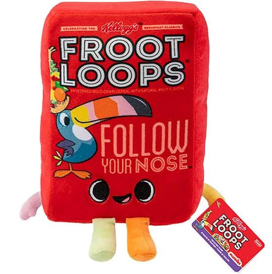 Kelloggs - Froot Loops Cereal Box Pop! Plush