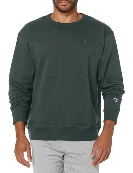 Champion Men's Powerblend Fleece Sweatshirt - Dark Green