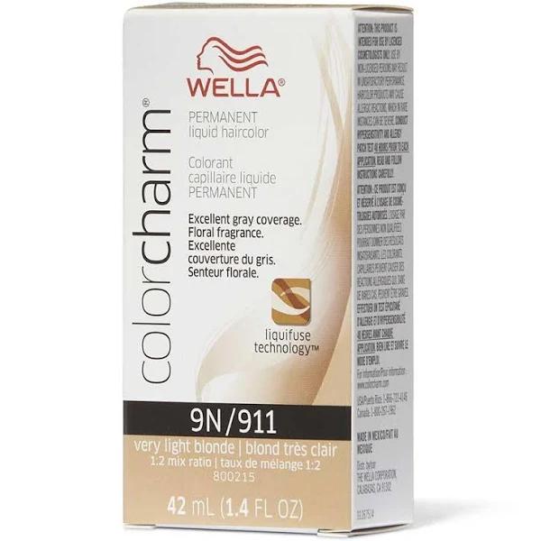 Wella Color Charm Permanent Liquid Hair Color 9n/911 Very Light Blonde