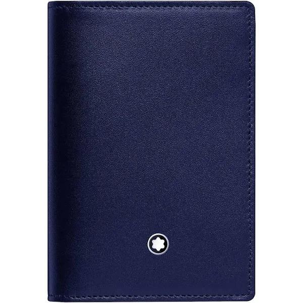 Montblanc Meisterstck Business Card Holder with Compartments Blue