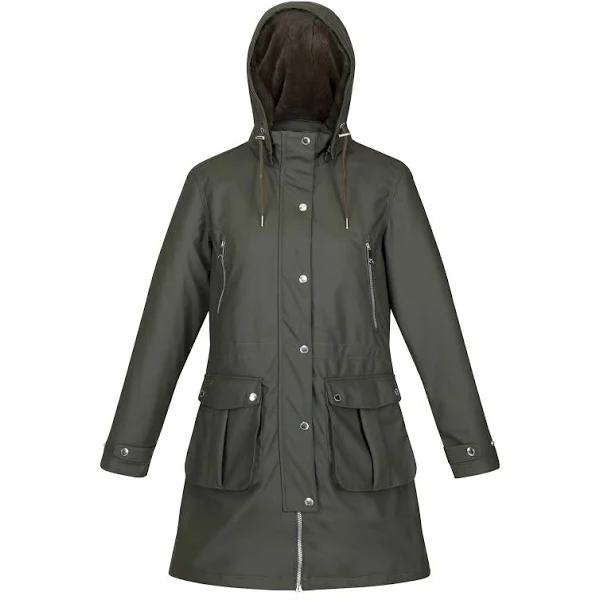 Regatta Womens/Ladies Fabrienne Insulated Parka Dark Khaki 16 UK