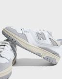 New Balance 550 Sneakers in White & Grey