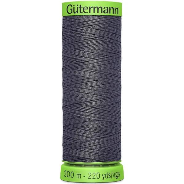 Gutermann Extra Fine Thread #702 Dark Beaver Grey, 200m Spool 100% Polyester