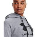 Under Armour Rival Logo Hoodie Grey Black Women - XL