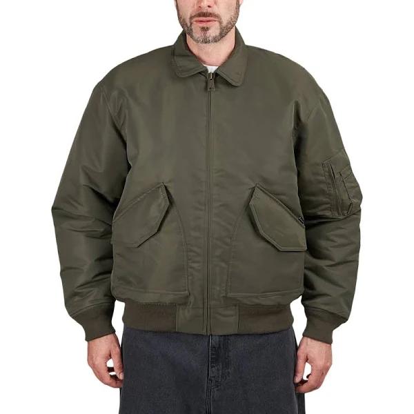 Carhartt-WIP Olten Bomber Jacket - Plant Green - Green / L