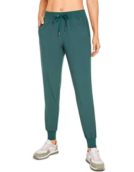 CRZ Yoga Women's Light Weight Drawstring Training Sports Jogger Pant With Pocket